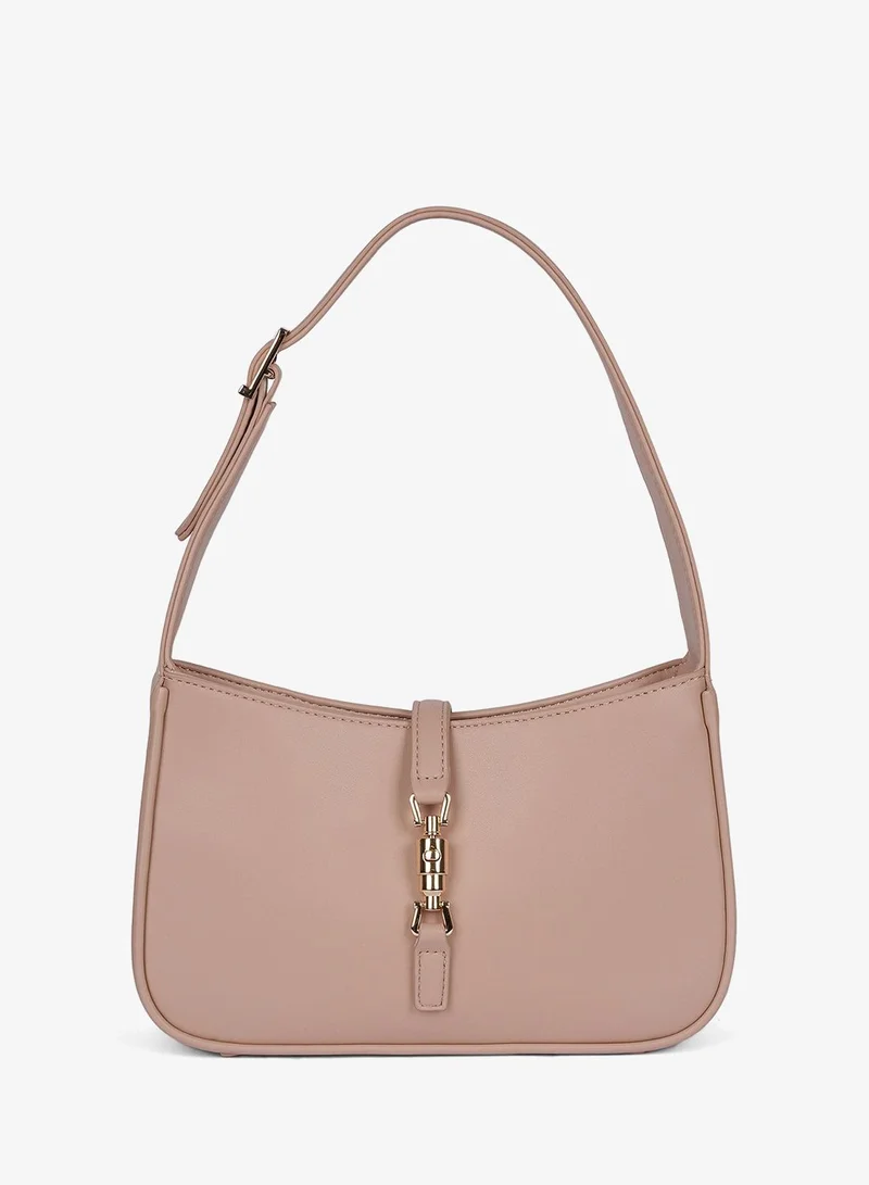 كابلي حقيبة كتف من الجلد الصناعي بحمالة طويلة