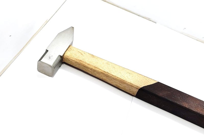 PERFECT TECH High Carbon Steel Hammer Frame Maker/Carpenters Hammer/Machinist Hammer With Double Colour Wooden Handle (300gram Head) - Image 5