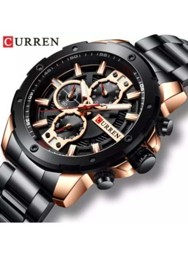 كارين واتش الكوارتز التناظرية المعصم ووتش للرجال ، أزياء للماء الفولاذ المقاوم للصدأ الفرقة - Image 2