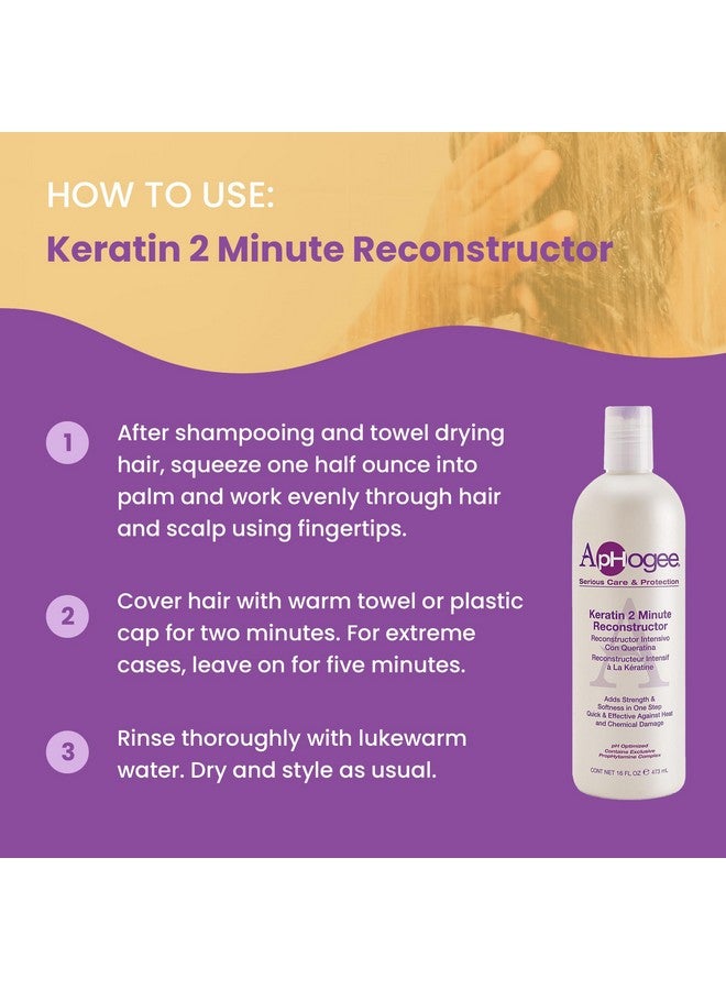 ApHogee Intensive 2 Minute Keratin Reconstructor (16 Oz) - Image 4