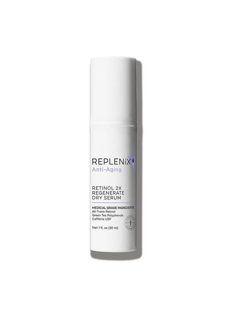 Replenix Replenix Anti-Aging Retinol Regenerate Dry Serum, Medical-Grade Quick-Drying Face Serum for Mature Skin (1 fl. oz) 