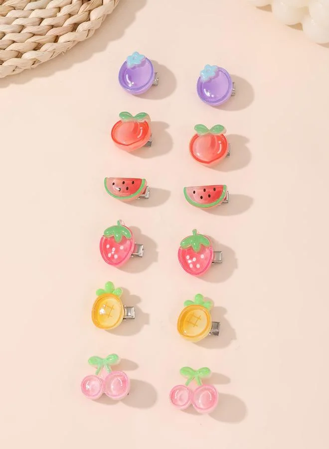 Take Two Pack of 12 - Fruit Hair Clips