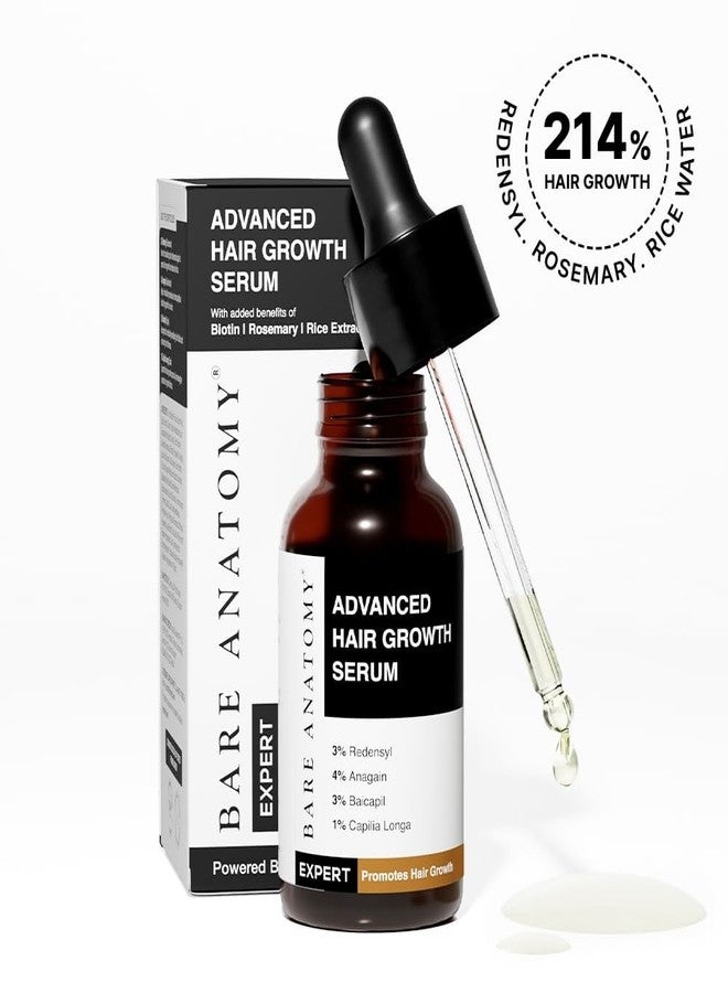Bare Anatomy Advanced Hair Growth Serum 30ml & Chemist At Play UnderArm Roll On 40ml Combo | Hairfall Control, Hair Density, Odour Control & Pigmentation Fading | Redensyl, AHA, Biotin | Unisex - Image 2