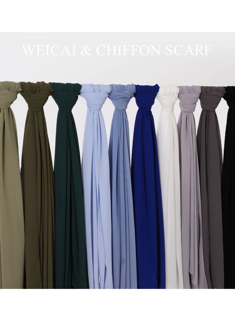 KUYING NewPearl Chiffon Scarf - Image 4