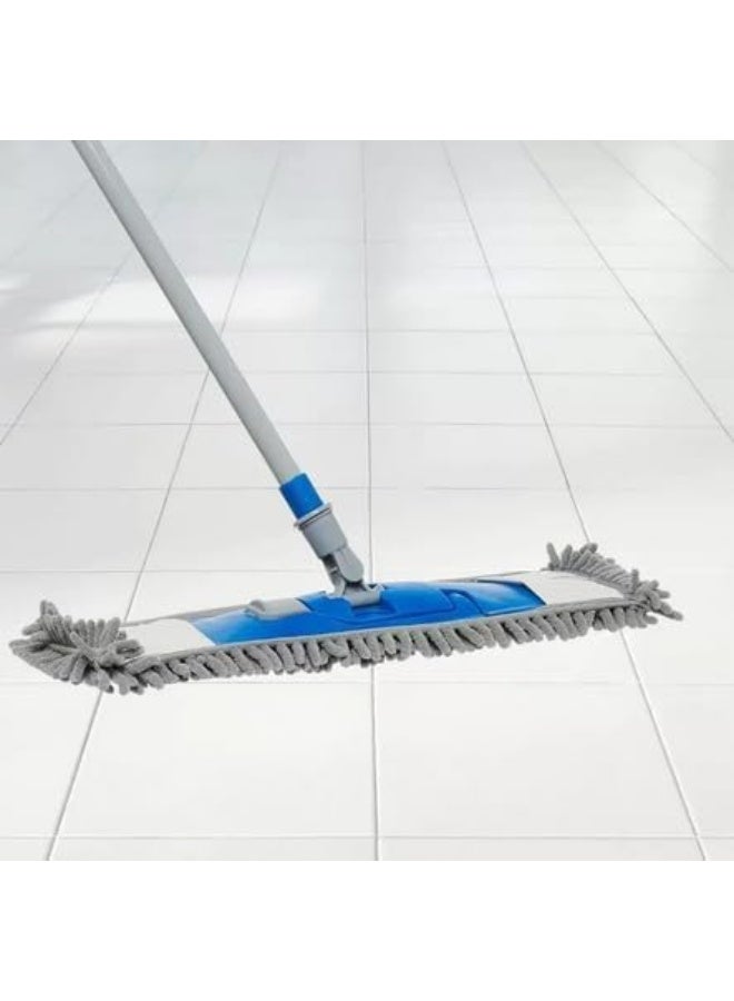 kovar ممسحة كوفار شنيلا المسطحة، مقبض تلسكوبي 80-135 سم، لتنظيف الأرضيات - Image 4