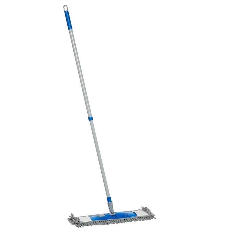 Kovar Floor Chenille Flat Mop With Adjustable Telescopic Handle 80-135cm- Blue - Image 1