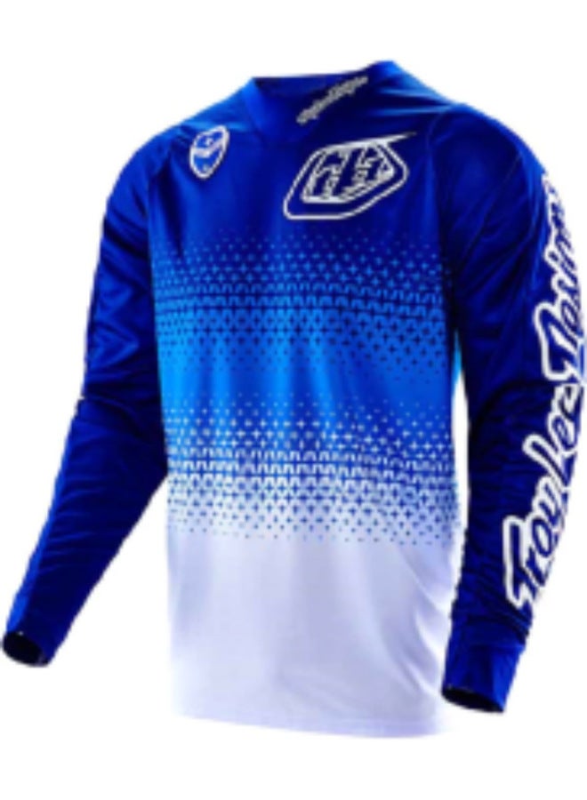 Retro Long Sleeve Off-road Motorcycle Riding Suit Breathable Quick-dry Clothes Mountain Bike Speeddown Suit Bike Suit T-shirt Customization