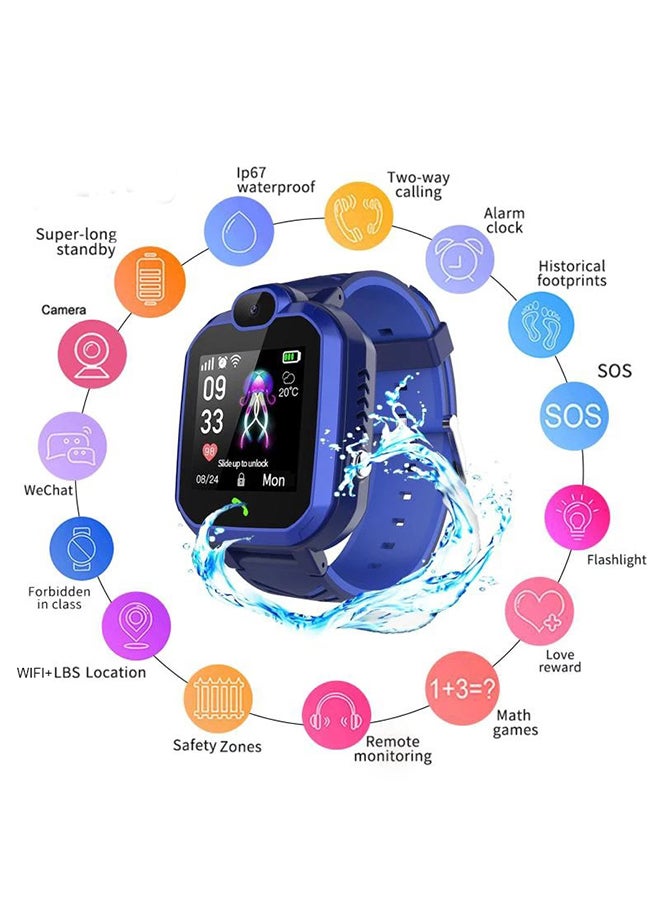 Arabest Kids' Smartwatch,Heart Rate Sleep Monitor,With Alarm Clock/Video Call/Pedometer/Calorie Counter,19 Exercise Modes,Suitable for Gifts for Boys and Girls(Blue)  - Image 4
