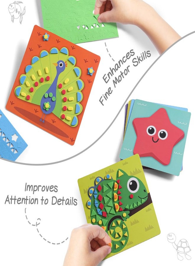 FIRSTCRY INTELLISKILLS مجموعة أدوات الحرف اليدوية المصنوعة من الفوم من إنتليس سكيلز للأطفال، مجموعة أدوات الحرف اليدوية المصنوعة من اللباد للمرح والإبداع، مجموعة الفنون والحرف اليدوية للأولاد والبنات، نشاط تعليمي للأطفال في مرحلة ما قبل المدرسة من 3 إلى 6 سنوات، معتمد من مكتب المعايير الهندية، هدية عيد ميلاد (حيوان) - Image 4