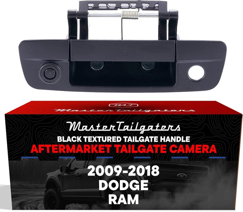 Master Tailgaters Black Tailgate Handle with Backup Camera for Dodge Ram (2009-2017) - Image 1