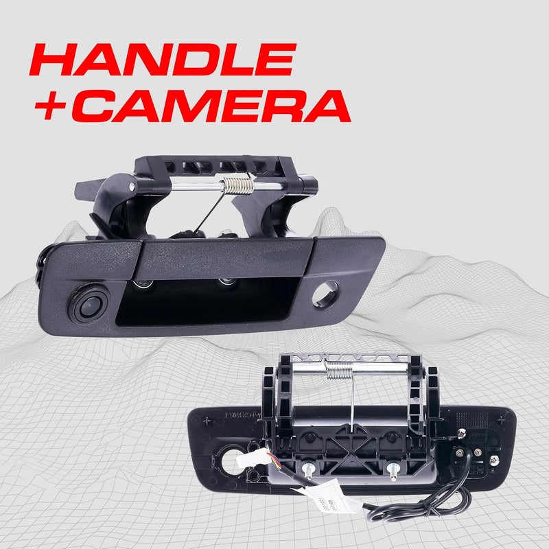 Master Tailgaters Black Tailgate Handle with Backup Camera for Dodge Ram (2009-2017) - Image 2