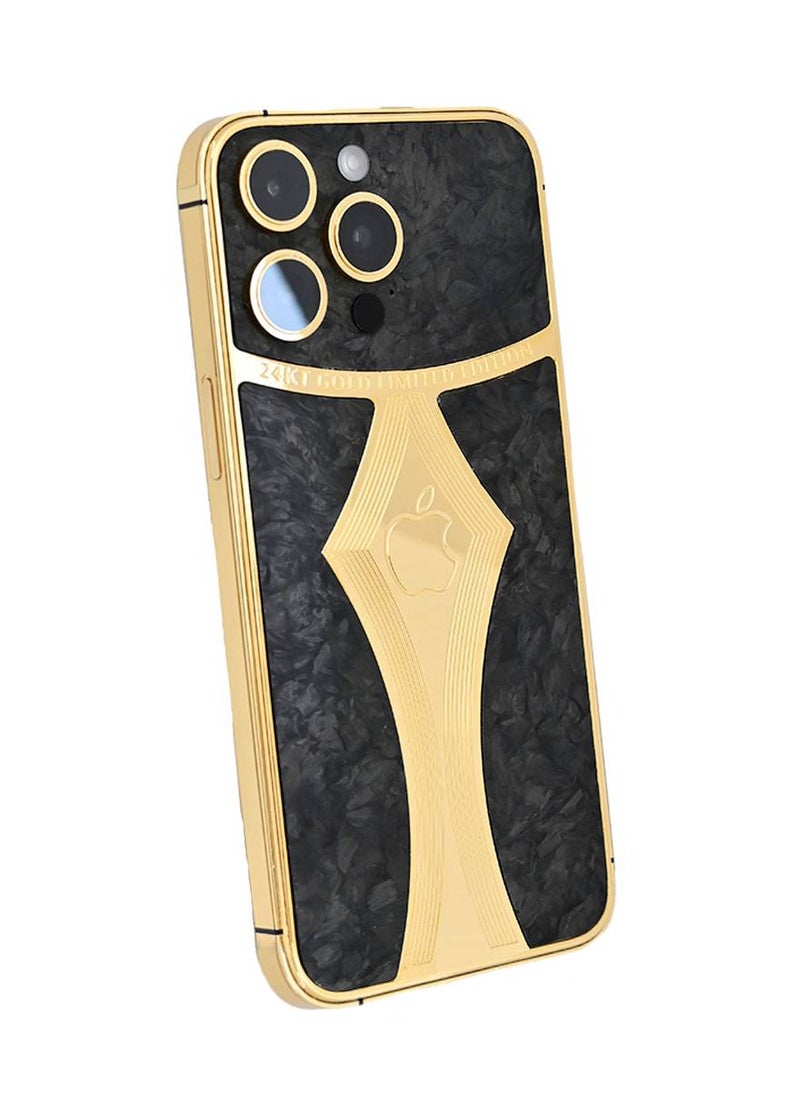 CAVIAR Caviar Luxury 24k Gold Plated Customized iPhone 15 Pro Max 256 GB Gold Titanium Carbon Fiber  - Image 1