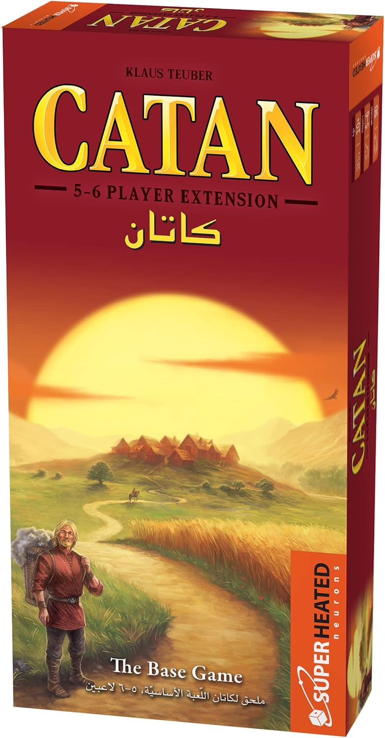 سوبرهيتيد نورونز لعبة كاتان الأساسية من | توسعة لـ5-6 لاعبين | النسخة الرسمية | اللغة الإنجليزية والعربية | لعبة عائلية للأعمار 10+ | لعبة لوحية - استراتيجية | أصلية - صنع في ألمانيا - Image 1