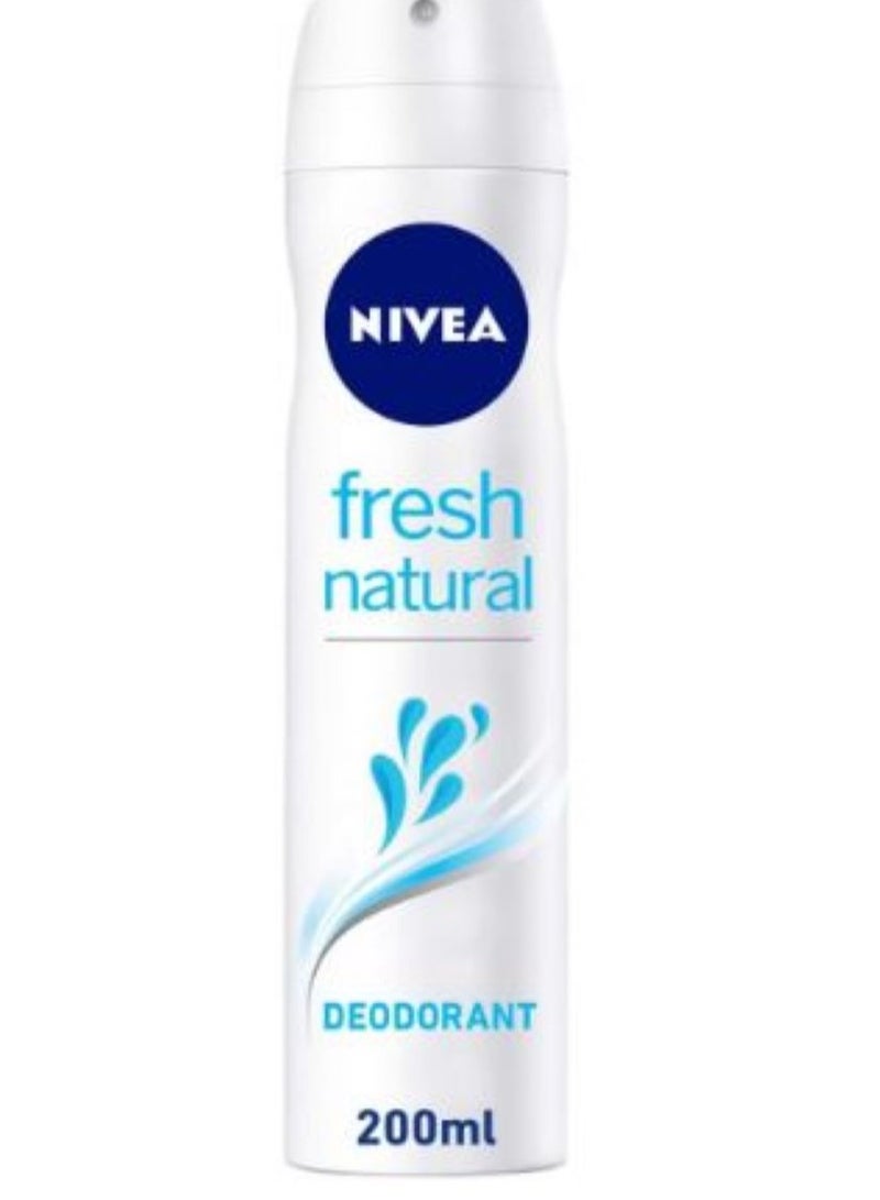 Nivea Nivea Fresh Natural Deodorant Spray for Women - 200 ml - Image 1