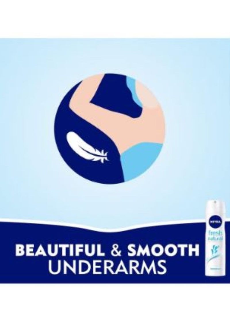 Nivea Nivea Fresh Natural Deodorant Spray for Women - 200 ml - Image 2