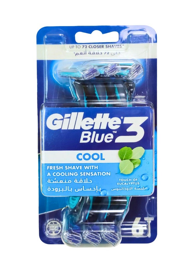 Gillette Gillette Blue 3 Cool Men's Disposable Razor 6 Counts  - Image 2