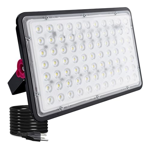Indmird 200W Led Outdoor FloodLight Exterior Flood Lights Led Stadium Lights Plug in Flood Light for Yard Garden Playground Lawn GaragesBasketball Court Stadium - Image 1