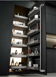 Kitchen Tandem Pantry Basket Supermarket Cabinet 6 Layers