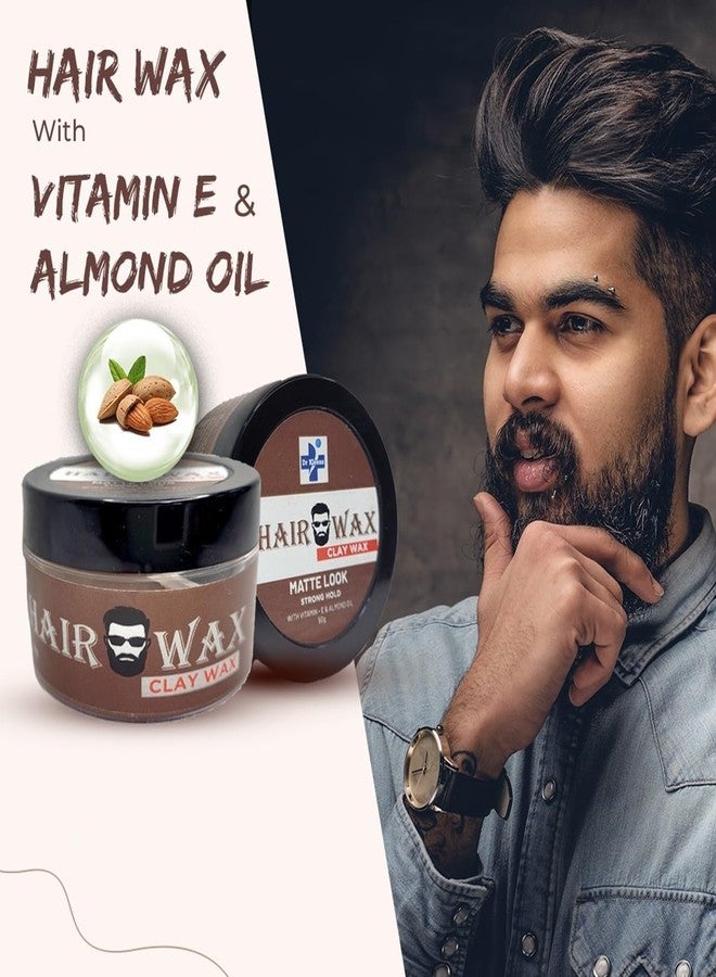 Dr Kleenz Clay Hair Wax | Matte Look | Strong Hold | Vitamin Enriched | Hair Style | 100 gm (50 Gm x 2) - Image 4