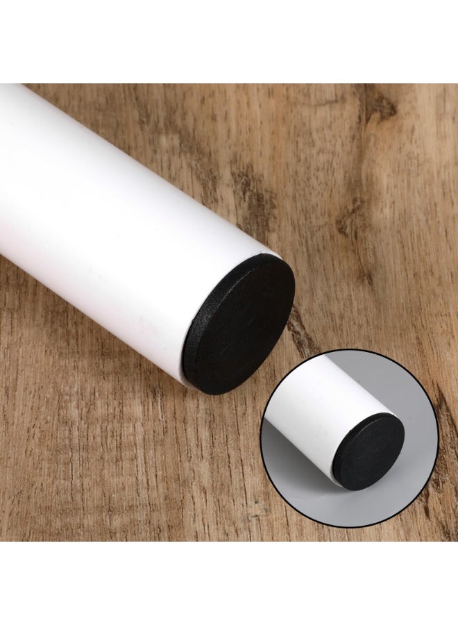 4 PCS Round Plastic Plugs, 1 1/2 inch (38mm) Black End Caps for Furniture Pipe Tubing - Image 3