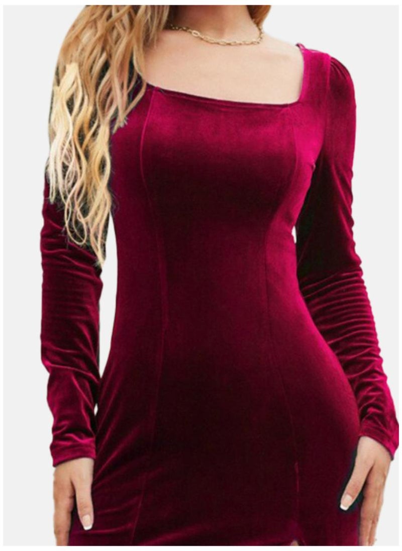 YUNIQEE Velvet Mini Dress - Image 2