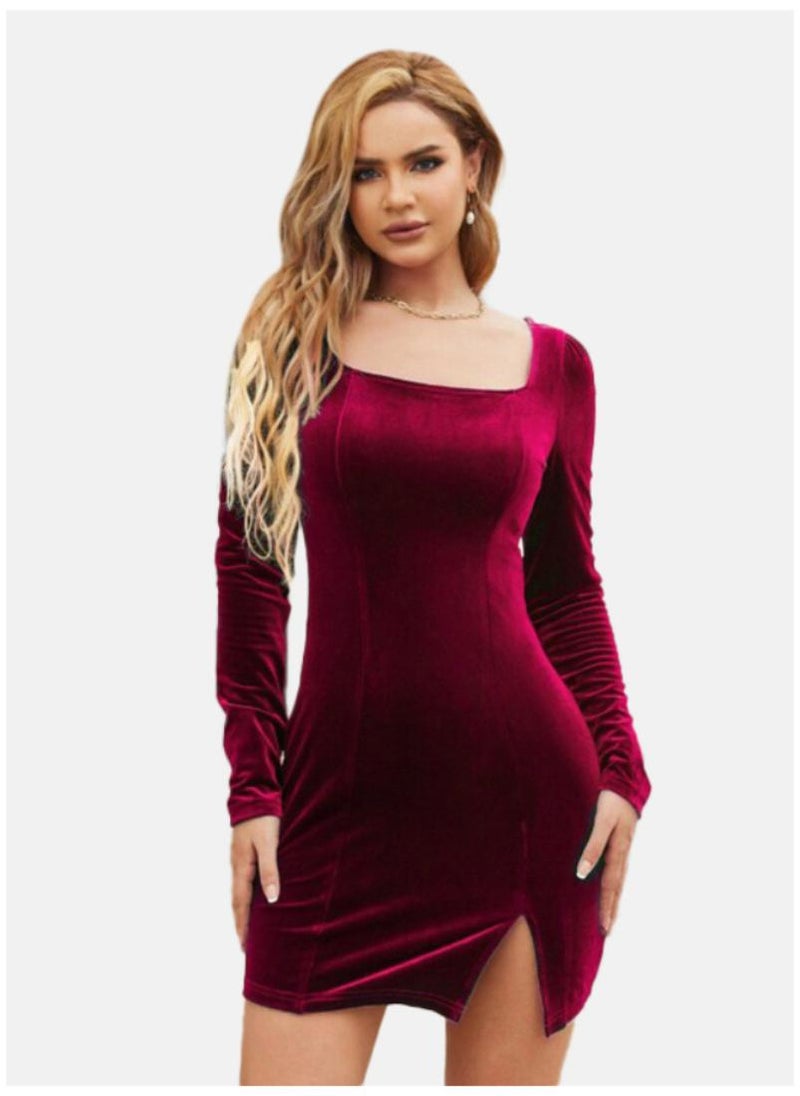 YUNIQEE Velvet Mini Dress - Image 3