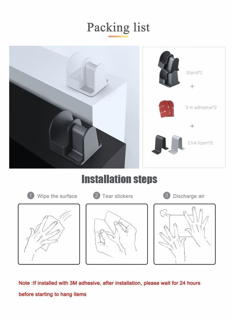 Y&D - Eyeglass Holder Glasses Stand, 2 PCS Wall Mount Storage Organizer Compatible with Car Sunglass - Image 1