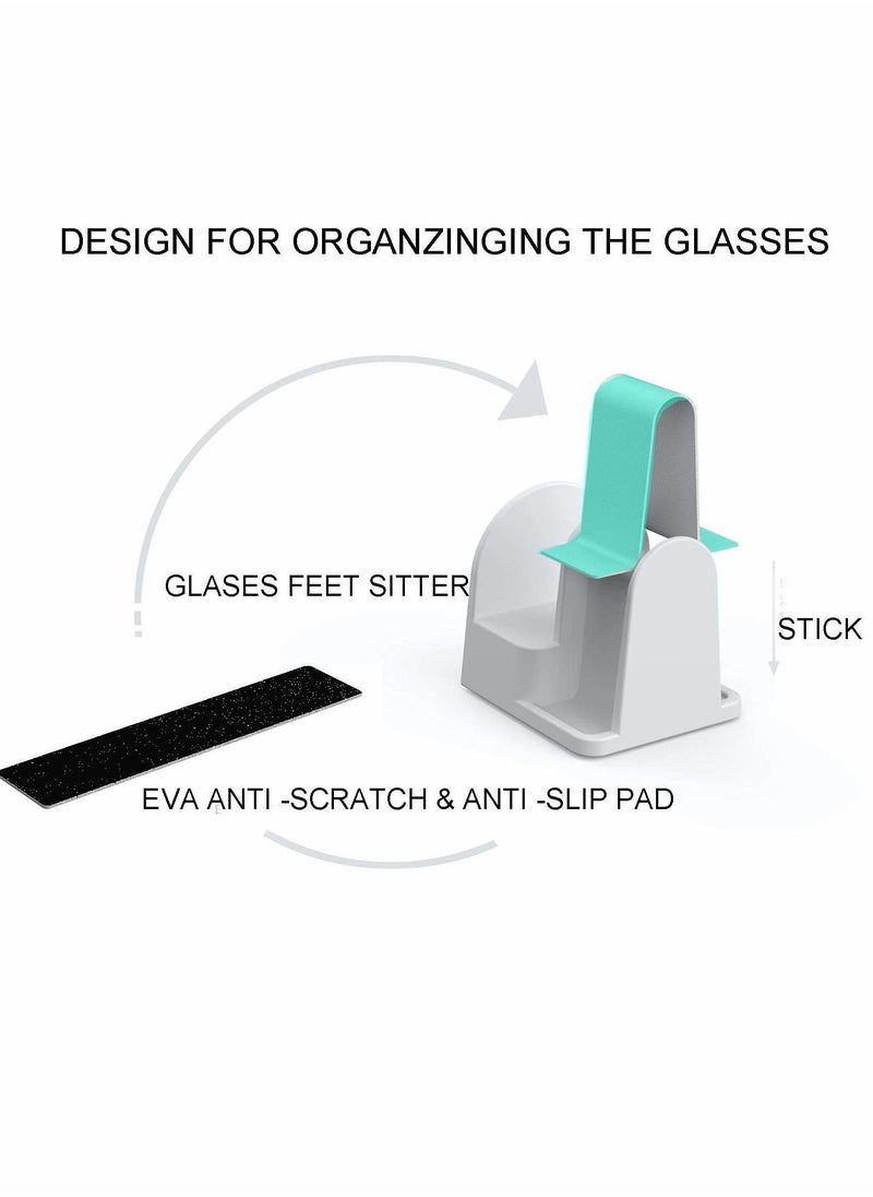 Y&D - Eyeglass Holder Glasses Stand, 2 PCS Wall Mount Storage Organizer Compatible with Car Sunglass - Image 1