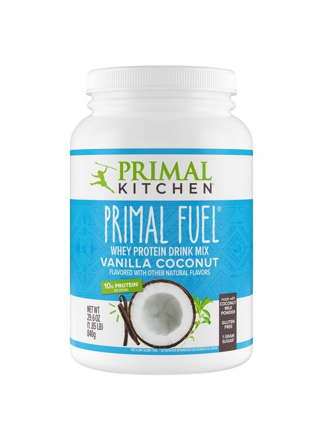 Primal Kitchen Primal Fuel Vanilla Coconut Whey Protein Drink Mix, Gluten and Soy Free, 1.85 Pounds - Image 1