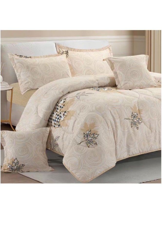 Blue Sky two-sided quilt set, two-sided mattress, consisting of 6 pieces, quilt with 6-piece filling, 100% microfiber, quilt size 260X240 cm - Image 1