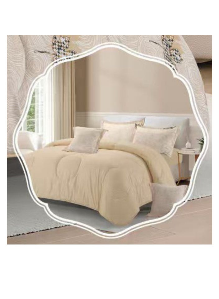 Blue Sky two-sided quilt set, two-sided mattress, consisting of 6 pieces, quilt with 6-piece filling, 100% microfiber, quilt size 260X240 cm - Image 4