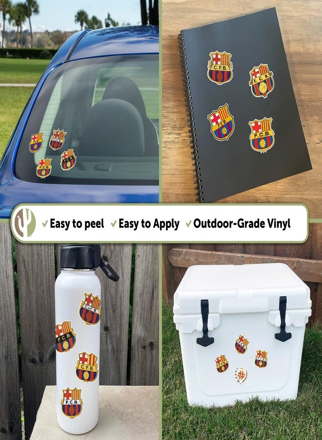 Desert Cactus FC Barcelona Stickers Football Soccer Vinyl Decal Laptop Water Bottle Car Scrapbook Sheet (Type 2-3) - Image 2