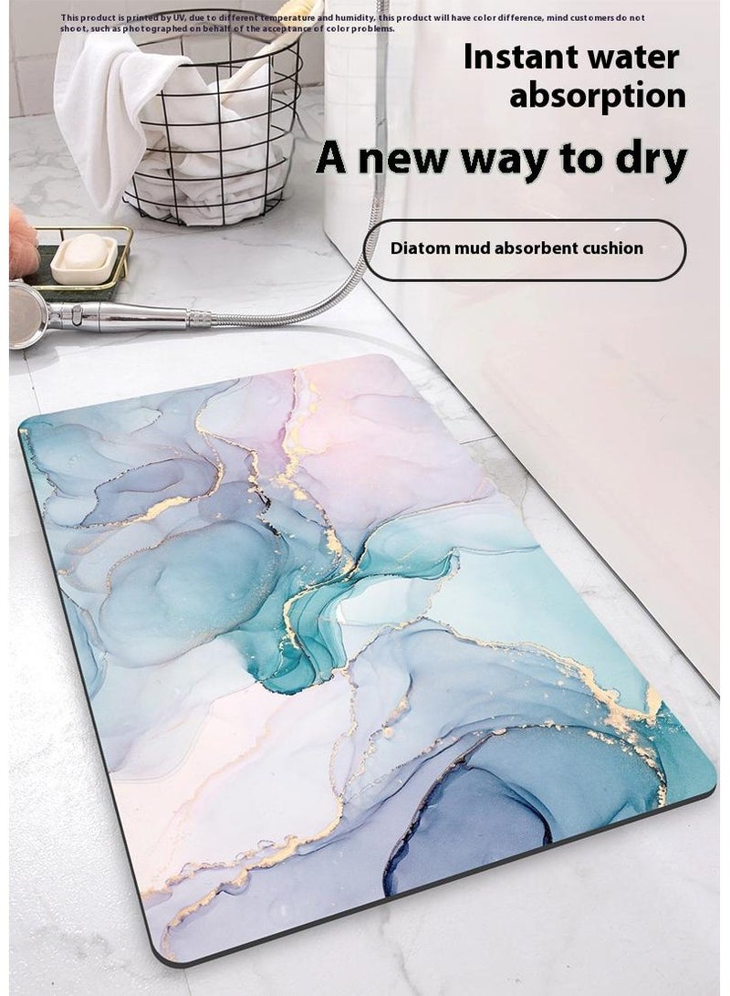 Diatom Bath Mats,Anti-Slip Bathroom Floor Mats and Quick Dry Bath Rug,Super Absorbent Bathtub Mat with Non-Slip,Thickened,Soft, Easier Clean Carpet