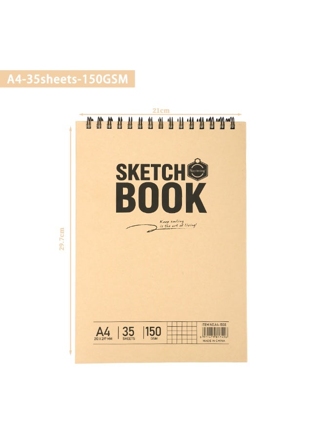 Keep Smiling-Sketchbook Hardcover 35 Sheets size A4/150gsm - Image 5