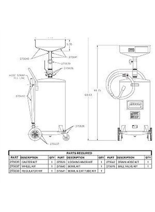 Lincoln Lincoln Lubrication Drain Hose Kit Model 3601 
