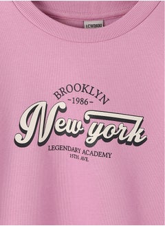 LC WAIKIKI Crew Neck Long Sleeve Printed Girl's Sweatshirt  - Image 2