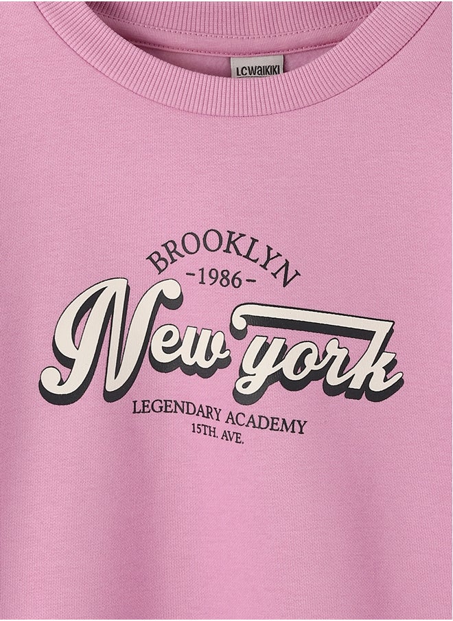 LC WAIKIKI Crew Neck Long Sleeve Printed Girl's Sweatshirt  - Image 2