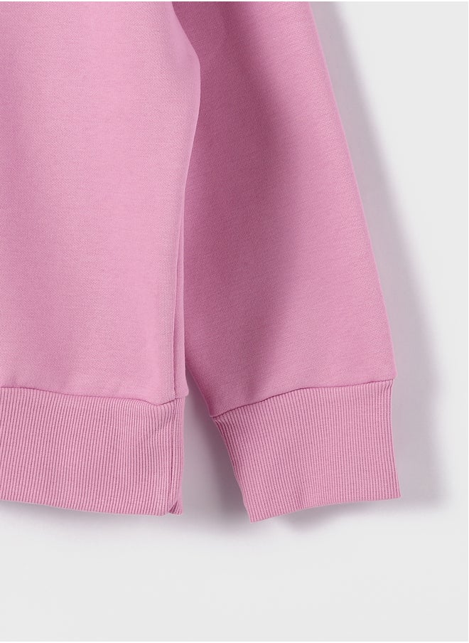 LC WAIKIKI Crew Neck Long Sleeve Printed Girl's Sweatshirt  - Image 3