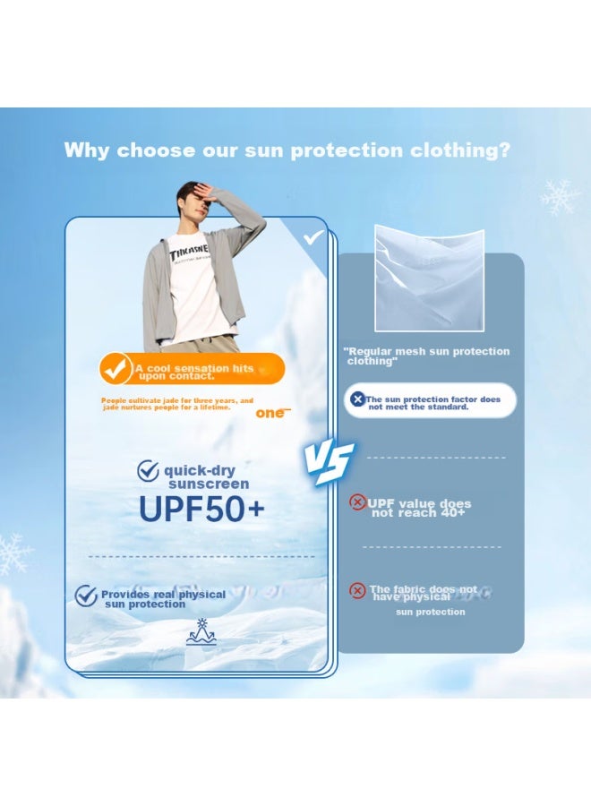 LANG SHA Langsha Sun Protection Clothing New Style For Men And Women, Spring And Summer Uv Protection, Ultra-thin Breathable Skin Coat, Outdoor Fishing Jacket - Image 1
