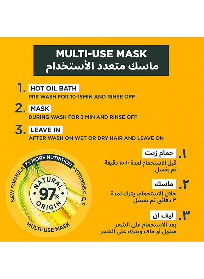 garnier Ultra Doux Nourishing Banana 3-in-1 Hair Food For Dry Hair + Microfiber towel, 390ml - Image 5