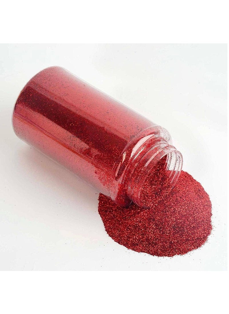 MARKQ Glitter Shaker Bottle, 100g Red Glitter Pots for Resin Epoxy Slime Painting Scrapbooking Arts and Crafts Supplies  - Image 1