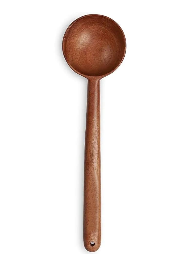 Cookpro Round Flip/Spatula/Ladle for Cooking/- 30cm Wooden Serving Spoon (Pack of 1) - Image 1