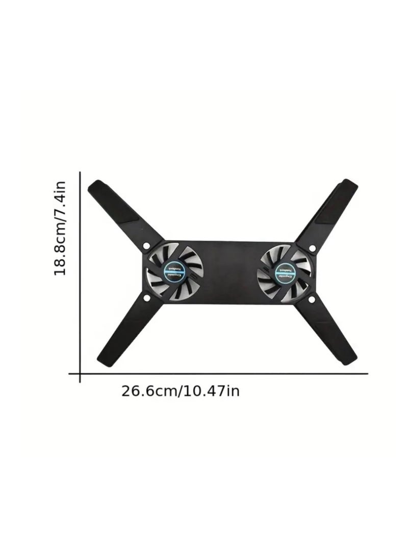 Mini Laptop Stand with Cooling Fan – Adjustable Portable Laptop Holder for Desk & Travel - Image 3