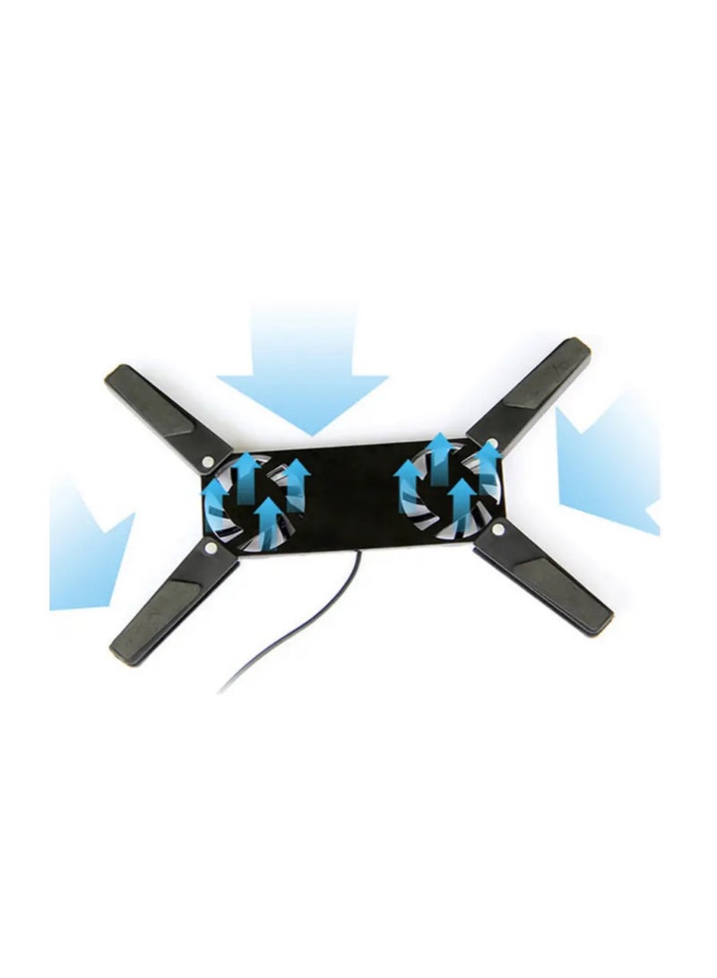 Mini Laptop Stand with Cooling Fan – Adjustable Portable Laptop Holder for Desk & Travel - Image 2