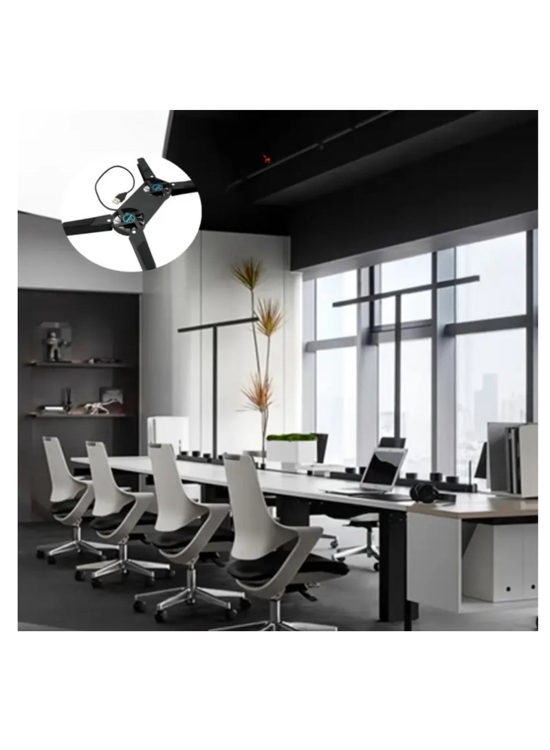 Mini Laptop Stand with Cooling Fan – Adjustable Portable Laptop Holder for Desk & Travel - Image 5
