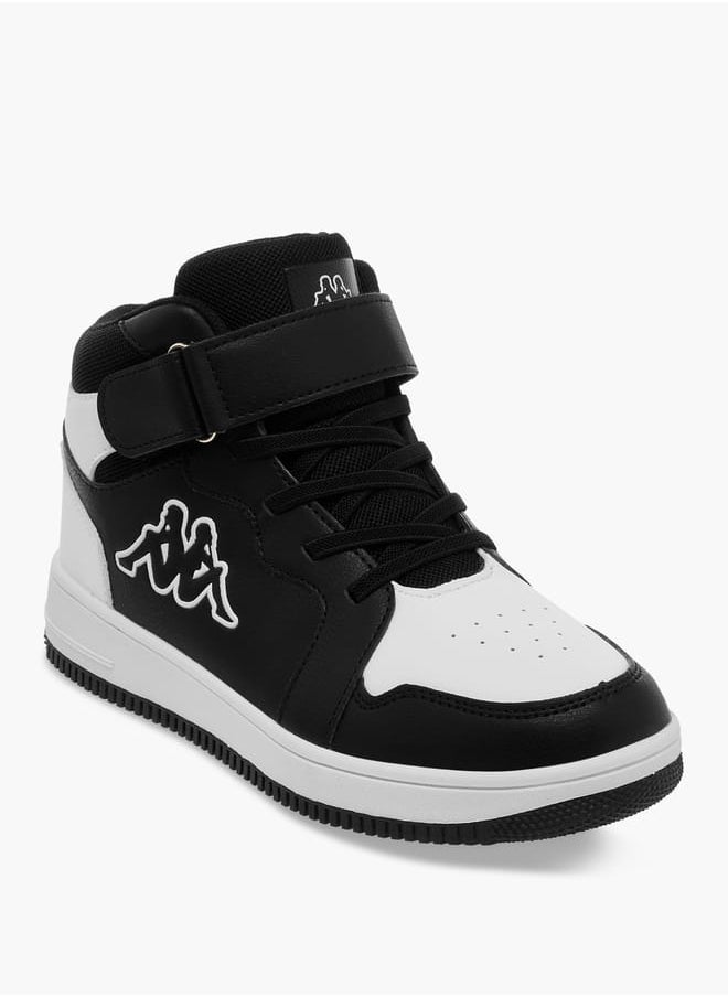 Kappa Boys' Colourblock Sneakers with Hook and Loop Closure  - Image 2