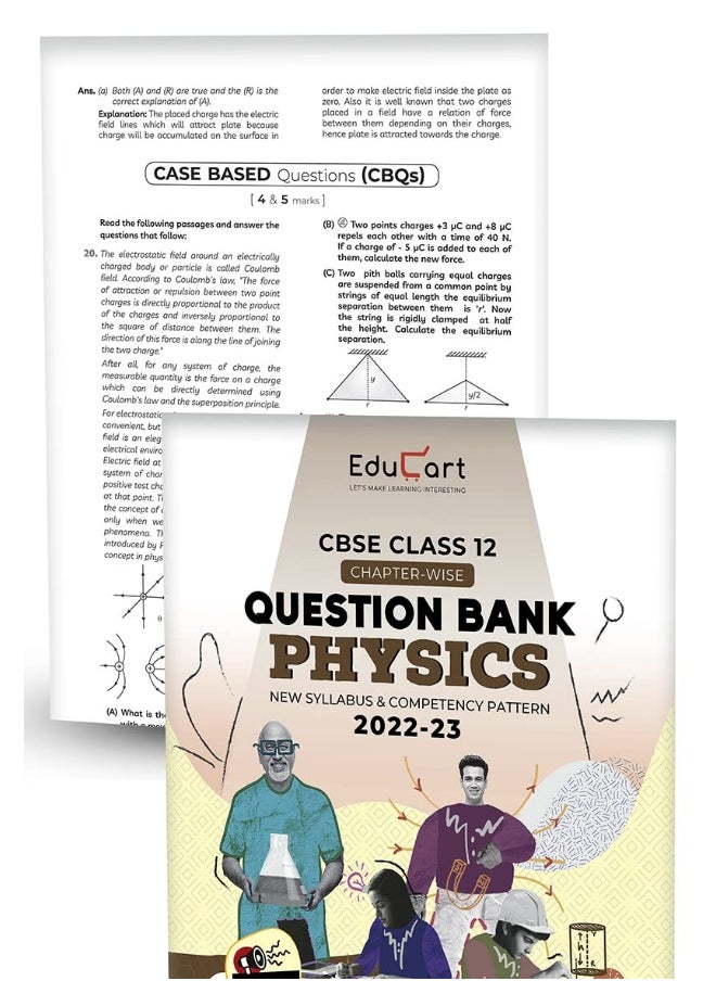null - Educart CBSE Class 12 Bundle - Physics, Chemistry & Maths Question Banks 2023 (Based on new Sample Paper pattern of 16th Sep 2022) - Image 1