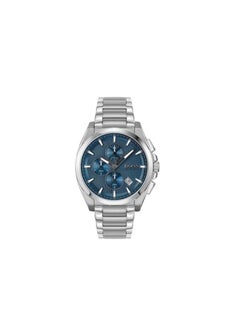 by Hugo Boss BOSS 1513884 Men's Watch, Silver/Blue