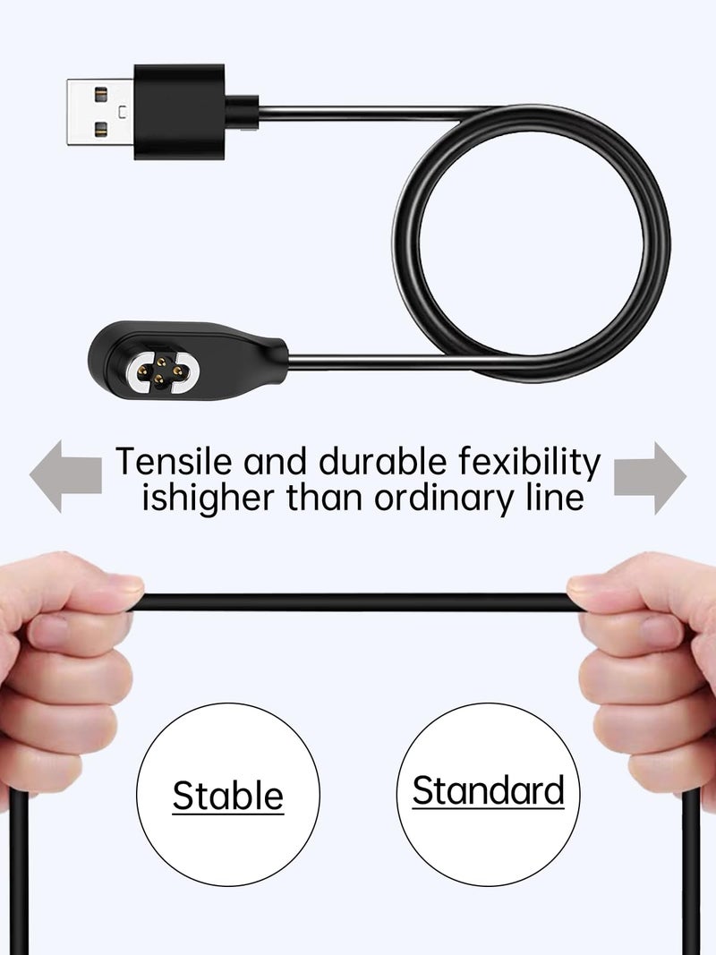 WUNIAK Charging Cable for SHOKZ OpenSwim Pro S710 Open-Ear Bluetooth Headphones,Magnetic USB Charging Cable 3.3ft USB Flexible Charger Cord Cable Accessories，（2 Pack） - Image 4