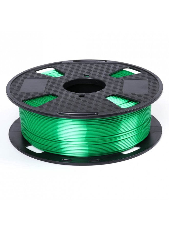 CC3D Silk Jade Green PLA Filament 1.75mm 1KG 3D Printer Filament Spool FDM 3D Printing Material CC3D Shine Silky Shiny Metallic PLA Green Metal Glossy PLA Filament - Image 1
